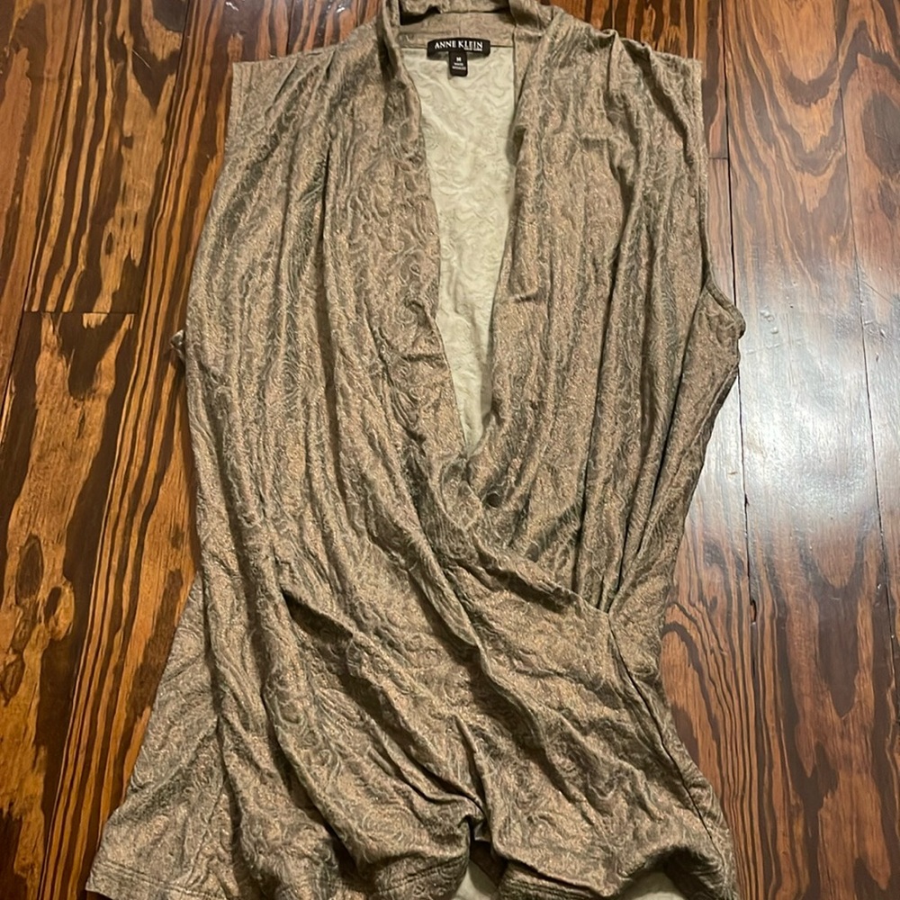 Anne Klein faux wrap top!